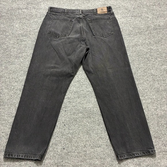 Vintage Wrangler Mens Jeans Size 40x30 Black Denim Cotton Straight High Rise - Picture 8 of 9